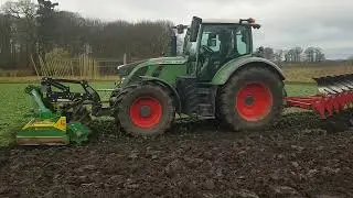 Demo met de #Koeckhoven Eco-ploeg op Landgoed Velhorst voor collegae agrari&euml;rs en loonwerkers