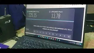 ZTE CPE 5G router Speed Test on mid level 5G Signal