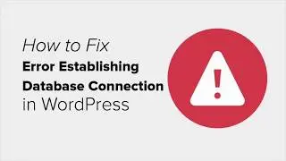 Error establishing a database connection