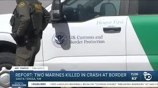Report: 2 Camp Pendleton Marines die in military vehicle crash at border