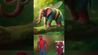 superheroes but elephant bee Hybrid 💥 Marvel & DC-All Characters #marvel #avengers #shorts#robot