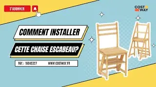 Comment installer Cette Chaise Escabeau Pliable de Costway ?