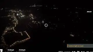 PILOTS VIEW @  FLYING THREW A RAIN CLOUD @