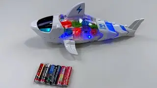 Unboxing shark model car, fast RC drift sports car, Mimi RC school bus, Cool 3D excavator