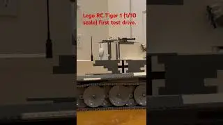 1/10 scale tiger tank first test drive