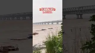Patna🔥Flood Alert😯Ganga का Paani Road तक🔥पटना में Flood Alert🚨 #shorts #marinedrivepatna #patna