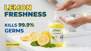 Squeeze the Day with Grozep Lemon Hand Wash! 🍋✨