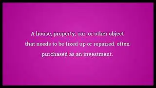 Fixer upper Meaning