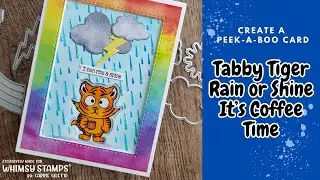 Whimsy Stamps  Live Stream: Tabby Tiger Aperture Card