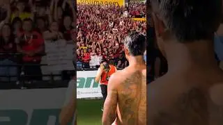 TORCIDA do FLAMENGO OVACIONA BRUNO HENRIQUE em SC!❤️ #flamengo #mengao #crf #futebol #brunohenrique