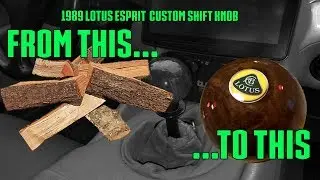 1989 Lotus Esprit I made a wooden shifter knob! Part 9
