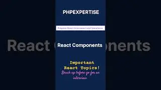React interview topics preparation video | 