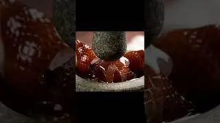 Exotic Fruit Mash in Mortar 8K ASMR 🍇🍊 | #GlassFruit #8KASMR #SatisfyingASMR #FruitCrushing #shorts