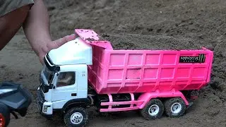 MOBIL TRUK PASIR, RC TRUK  ISUZU GIGA, HINO 500, UD QUESTER - MINIATUR RC TRUK HANDMADE