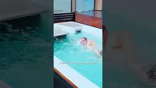 Challenge the world&rsquo;s best swimmers. #WellnessAtHome #EasyPool #SwimMachine