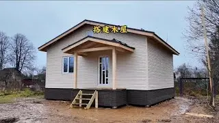 How to build such a big wooden house | hard work