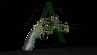 Modern Tactical Revolver - Blender 3D Showcase 🔫