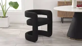 Althea Fabric Dining Side Chair, Palladian Charcoal