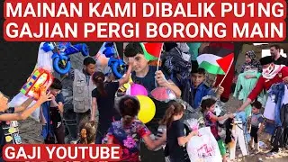MAINAN DIBALIK PU1NG, TAK RUGI GAJI DIBAGI KE ANAK PALESTINA❓
