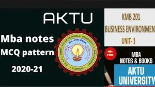 How to Prepare for AKTU MCQ EXAM 2021 || AKTU MCQ QUESTIONS AND ANSWERS || Best MCQ || Busin. Envr.