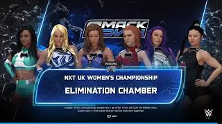 WWE 2K25 - AWA Friday Night knockdown week 3: 6 Women elimination chamber match 