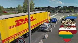 ETS2 Scania S580 🚚 DHL Lkw verursacht Auffahrunfall 🔵 #910 Baltikum - Tour