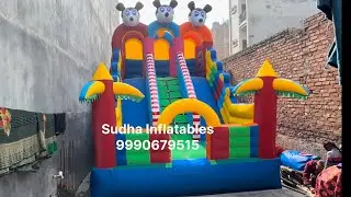 Kids jumping bouncer mickey mouse balloon 12x18 #sudhainflatables #bouncy #inflatablecastle #jhoola