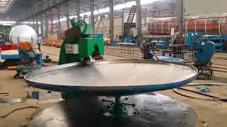 tank head flanging machine