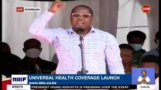 Uhuru dies with Laughter as Governor Wambora forgets his written speech in CS Kagwe's car!