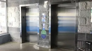 Scenic Schindler 400A Elevators (East Bank) at Bakery Square Garage, Larimer - Pittsburgh, PA