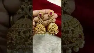 sale #beautiful #cz #jumkas real kemp stone jumkas price@999  order no @8099767888