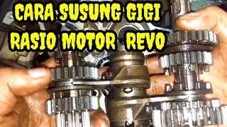 CARA PASANG GIGI RASIO MOTOR REVO 