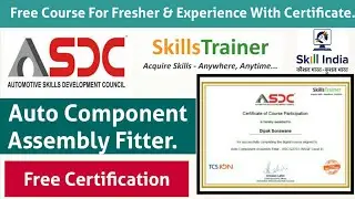 Free Auto Component Assembly Fitter Course With Certificate. For Fresher & Experience People.