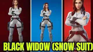 Black Widow Snow Suit Fortnite Skin Showcase *NEW* Item Shop Today