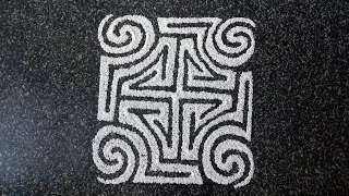 #JainGahuli #Swastik Simple Gahuli Design || Easy Gavli Making #Trending #YouTubeRewind