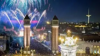 Fire, Flames & Festa 🔥 | Barcelona Fire Show 2026 #newyear2026 #barcelona #nightshow #2026 #fiershow