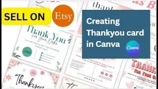 How to Create Thank You Card in Canva to Sell on Etsy | Passive Income for Beginners 2026