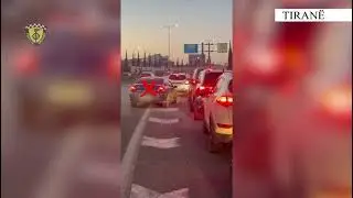 Drift me makina dhe bllokim rrug&euml;sh, Policia gjobit shofer&euml;t
