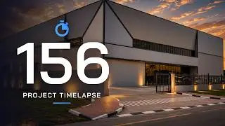 Project 156: Construction Timelapse | Sleek Geometric Commercial Facility