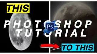 HDR MOON EDIT || PHOTOSHOP TUTORIAL ||
