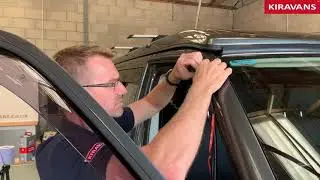 How to install a Reimo campervan rain gutter strip