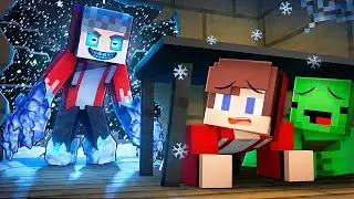 JJ and Mikey Have A FROZEN JJ STALKER - Maizen Minecraft Animation