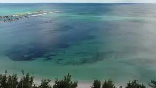 Freeport Grand Bahama - Discovery Bay South, Fortune Beach, Grand Bahama Sailing Club Drone Fly Over