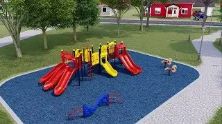 Super Slide - American Parks Company - Commercial Playground Structure