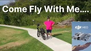 DJI NEO Drone + E-Bike Ride in Norman, OK Neighborhood