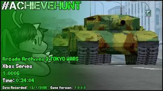 #AchieveHunt - Arcade Archives 2 TOKYO WARS (Xbox Series) - 1,000G in 34m 04s!