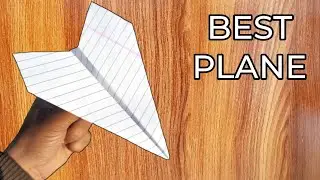 World Record Paper plane!Excellent Paper Airplane!Fast fly Paper airplane 🚀 #1201