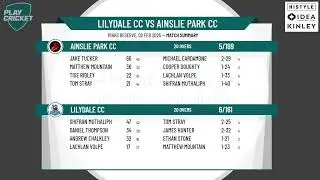 Lilydale CC v Ainslie Park CC - T20 Grand Final 24/25