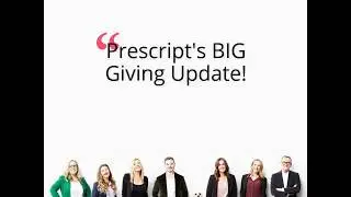 Prescript's Giving Goal Update Nov 2018