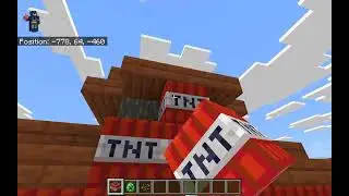 Savannah Village with Creepers and TNT